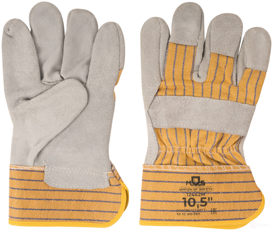 Split gloves, wear-resistant 10.5"