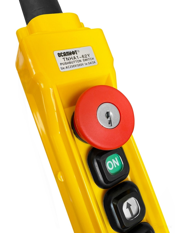 OCALIFT Пульт управления 4 кнопки, 1 скорость, стоп, ключ, старт, IP55 TNHA1-62Y