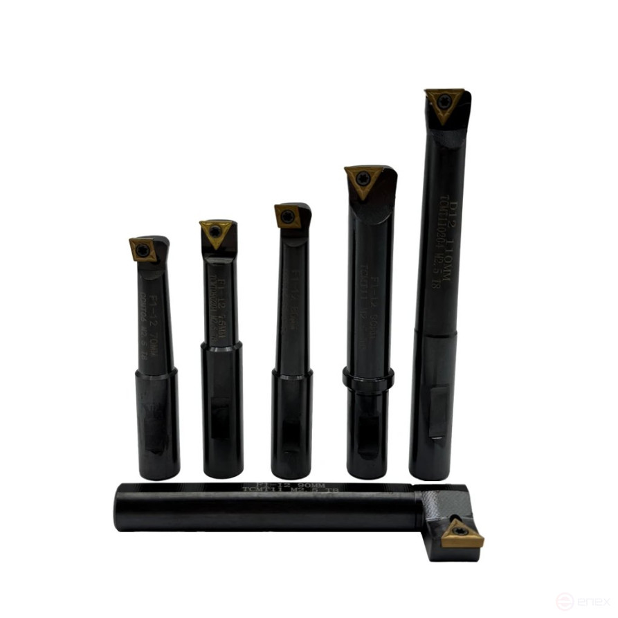 A set of 6 cutters. with fur. fastening of t/c plates to boring heads f 50 mm (F1-12 mm) TORNERI T024145