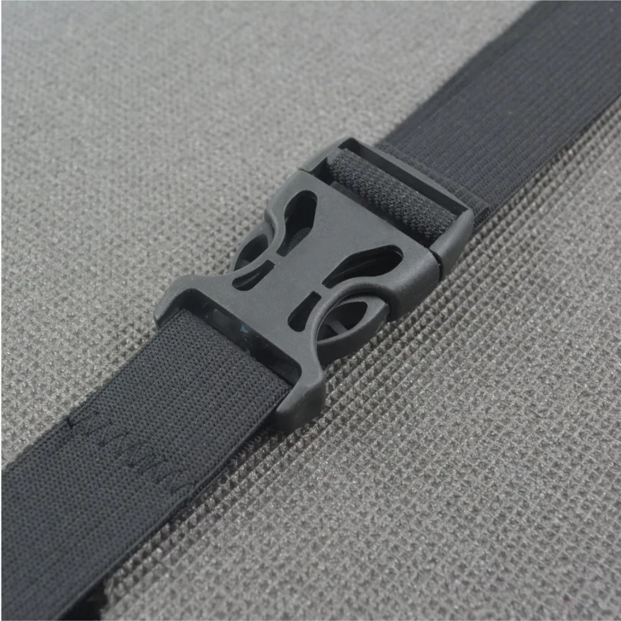 Tourist seat, 5-layer grey, with foil, moisture-proof, multi-layered, foam/karemat, camping seat, hiking/hiking trunk 350x240x25 mm