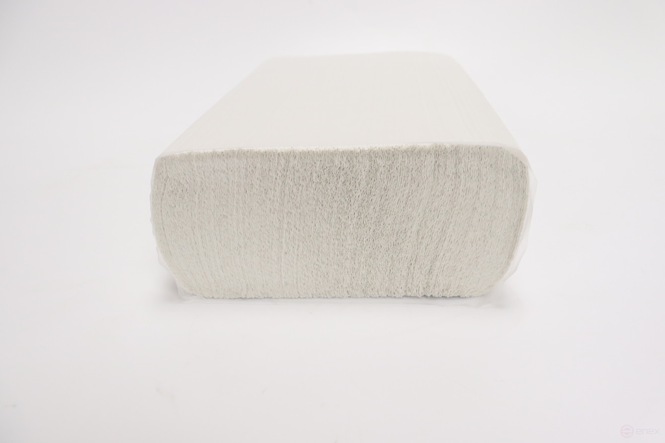 КЛИВЕР Полотенца листовые, Z-сложения, 2сл., цвет белый, 200л/пач (20пачек) 1029134