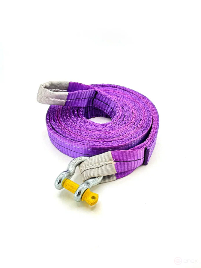 Буксировочный трос РОМЕК 7т, 4м (петля-шакл) арт. 030.2.4. ОС