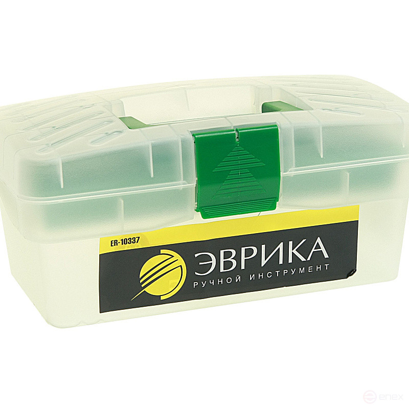 Ящик универсальный ER-10337 с лотком 285х155х125 мм прозрачный ЭВРИКА /1/10