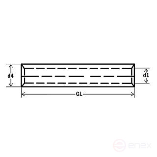 Butt connector 185 mm2