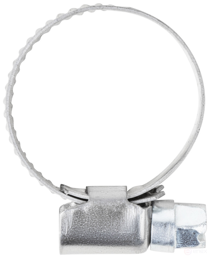 Хомут обжимной накатной, ширина 9 мм, нерж.сталь 16-27 мм