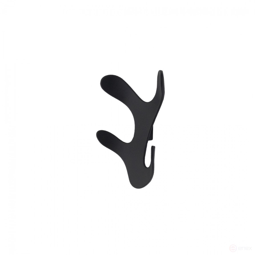 Крючок меб. четырехрожковый мет. KORAL черный матовый AKS