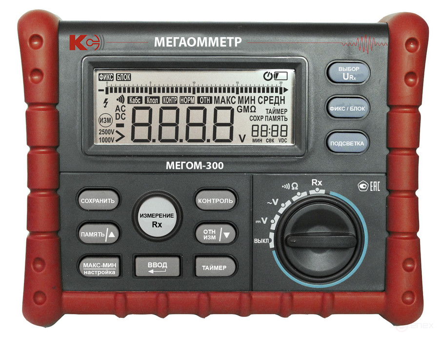 Digital megaohmmeter MEGOM-300