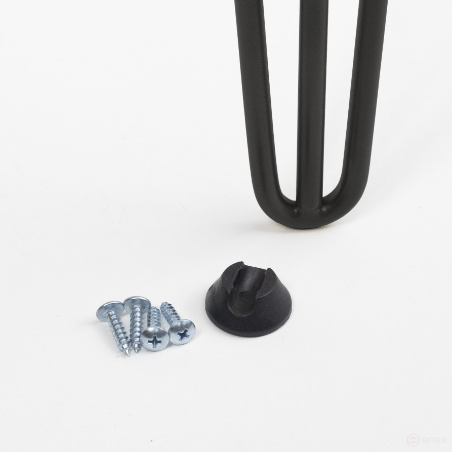 Опора меб. FLASH h410, черный AKS