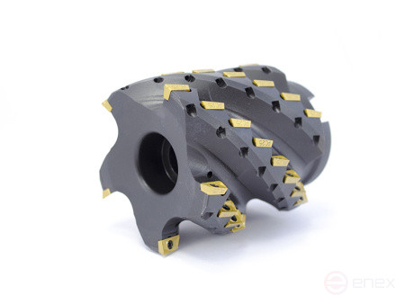 Фреза торцово-цилиндрическая насадная 80 х 80 х 100 кукуруза с механическим креплением 4гр. пл. APKT 11T3.. Z=5 dпос=32 СОЖ AH290-R080.080.05.A32.C «Русский Инструмент» (РИ)