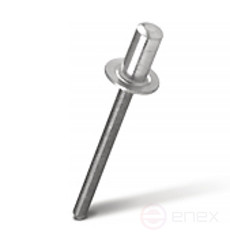 Rivet exhaust closed MESSER Steel/Steel St/St Standard rim 4.8 x 20 mm (Pack of 50 pcs.)