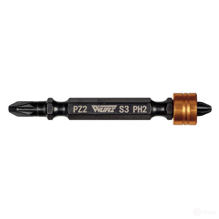 Бита двусторонняя с магнитным держателем PH2/PZ2 х 65мм 10шт.