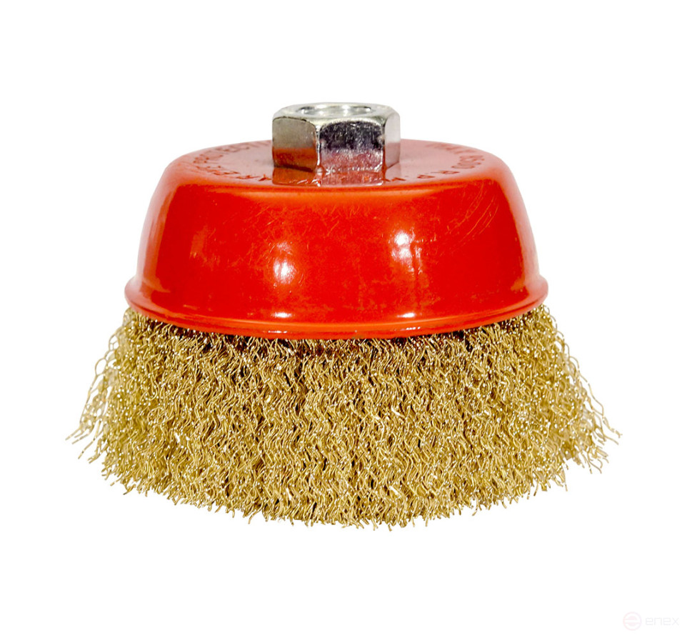 Щетка для УШМ М14/100 мм чашечная сталь прямая