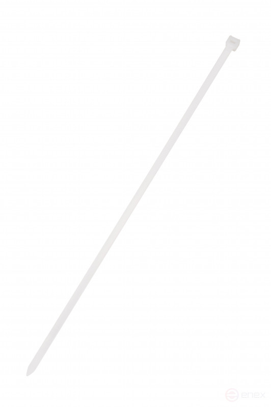 WRline WR-SHN-48-250W Стяжка-хомут 4,8х250 мм, кабельная нейлоновая 6,6, неразъемная, цвет белый (100шт)