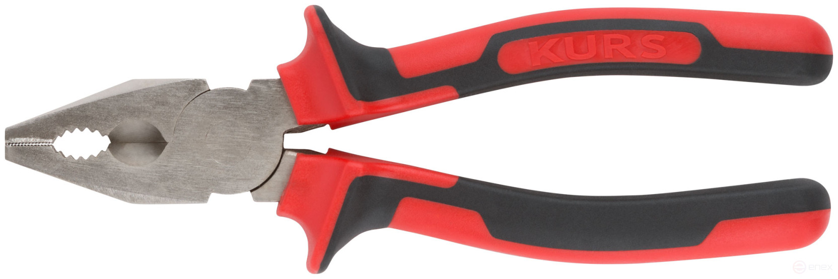 Плоскогубцы комбинированные "Тренд", двухцветные прорезиненные ручки, хром-никелевое покрытие 200 мм