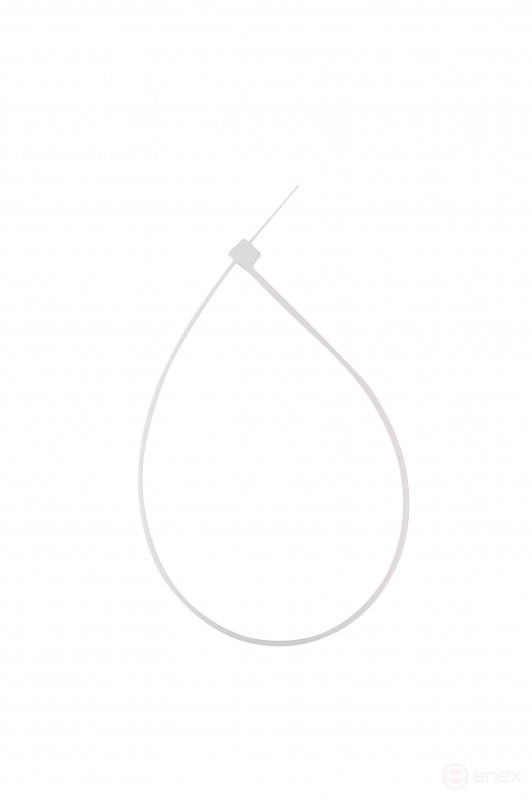 WRline WR-SHN-36-250W Стяжка-хомут 3,6х250 мм, кабельная нейлоновая 6,6, неразъемная, цвет белый (100шт)