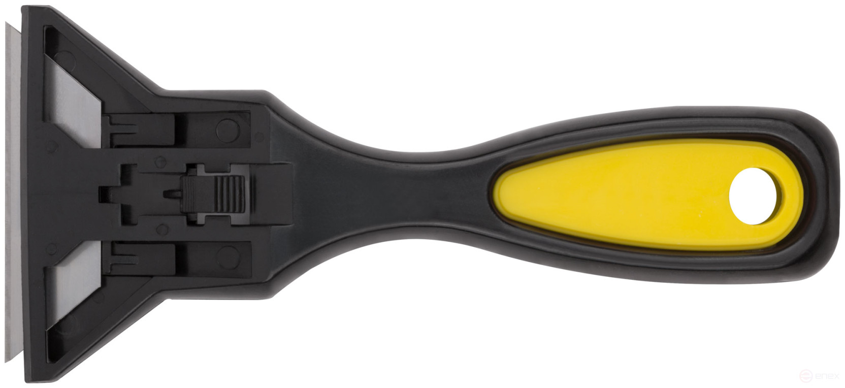 Reinforced plastic glass scraper, blade width 60 mm