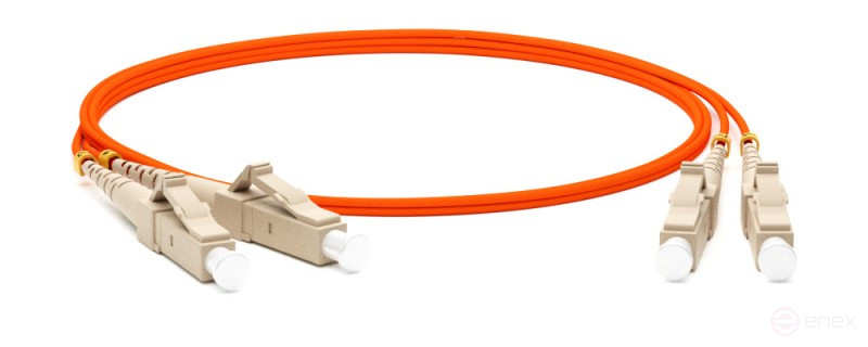FC-D2-50-LC/PR-LC/PR-H-2M-LSZH-OR Patch cord fiber optic (cord) MM 50/125, LC-LC, 2.0 mm, duplex, LSZH, 2 m