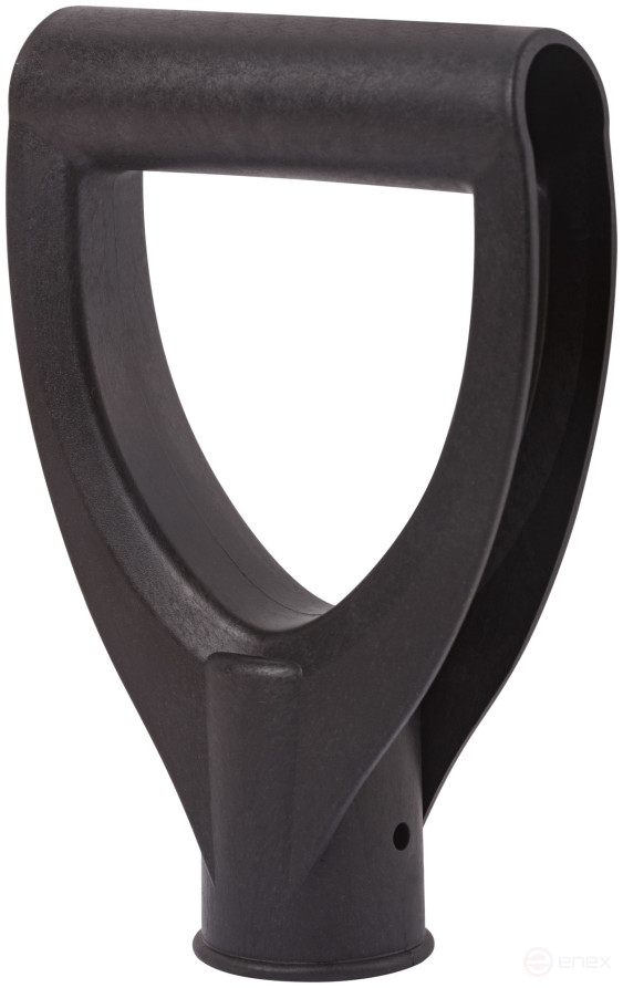 The handle for the shovels is plastic, the landing diameter is 38 mm