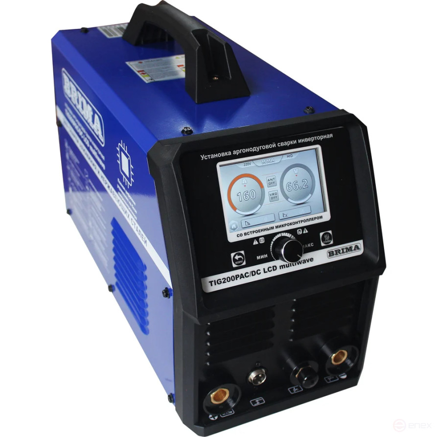 УСТ-КА ИНВ. АРГОН-ДУГ.СВАРКИ TIG 200P AC/DC LCD multiwave"BRIMA" с педалью