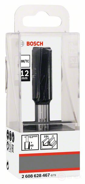 Пазовая фреза 12 mm, D1 18 mm, L 40 mm, G 81 mm