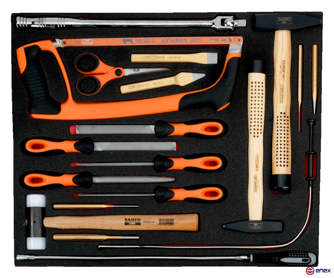 Fit&Go Набор с ударным и режущим инструментом в ложементе, 19 предметов