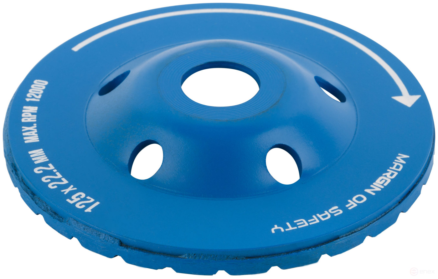 Диск алмазный шлифовальный, посадочный диаметр 22,2 мм,"Турбо" узкие сегменты 125 мм