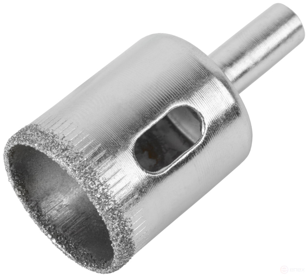 Коронка кольцевая по кафелю и стеклу алмазная 25х50 мм