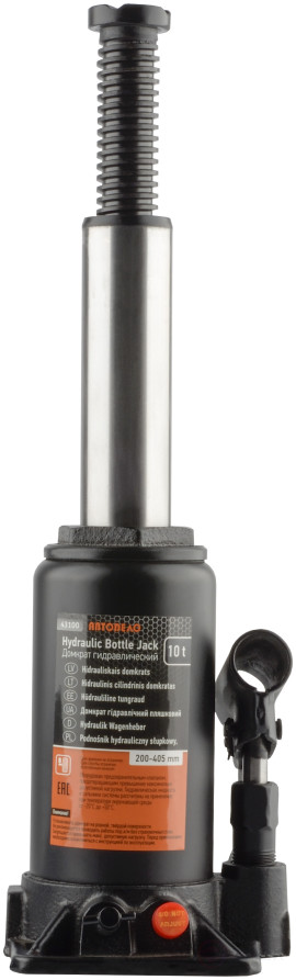 Домкрат гидр. 10.0т (200-405 мм) АвтоDело (43100)
