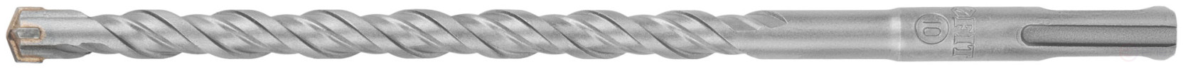 Бур по бетону SDS-PLUS, Профи, крестообразная вставка, двойная спираль, 10 х 210 мм