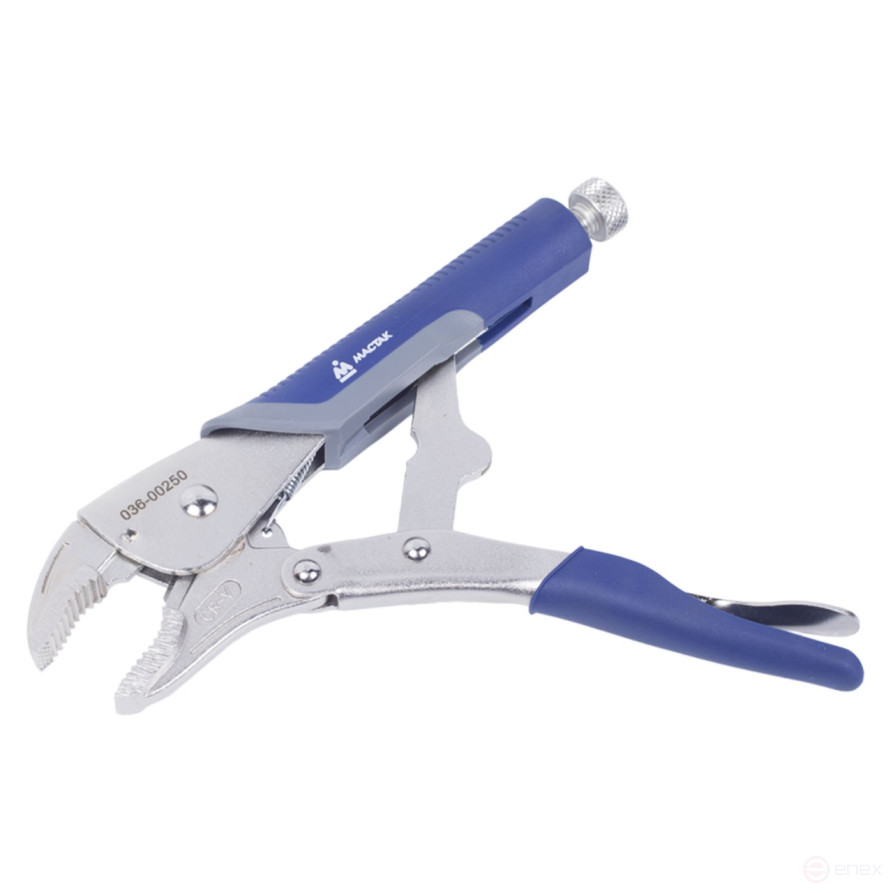 Clamp with a lock of 250 mm, with rounded jaws MASTAK 036-00250H