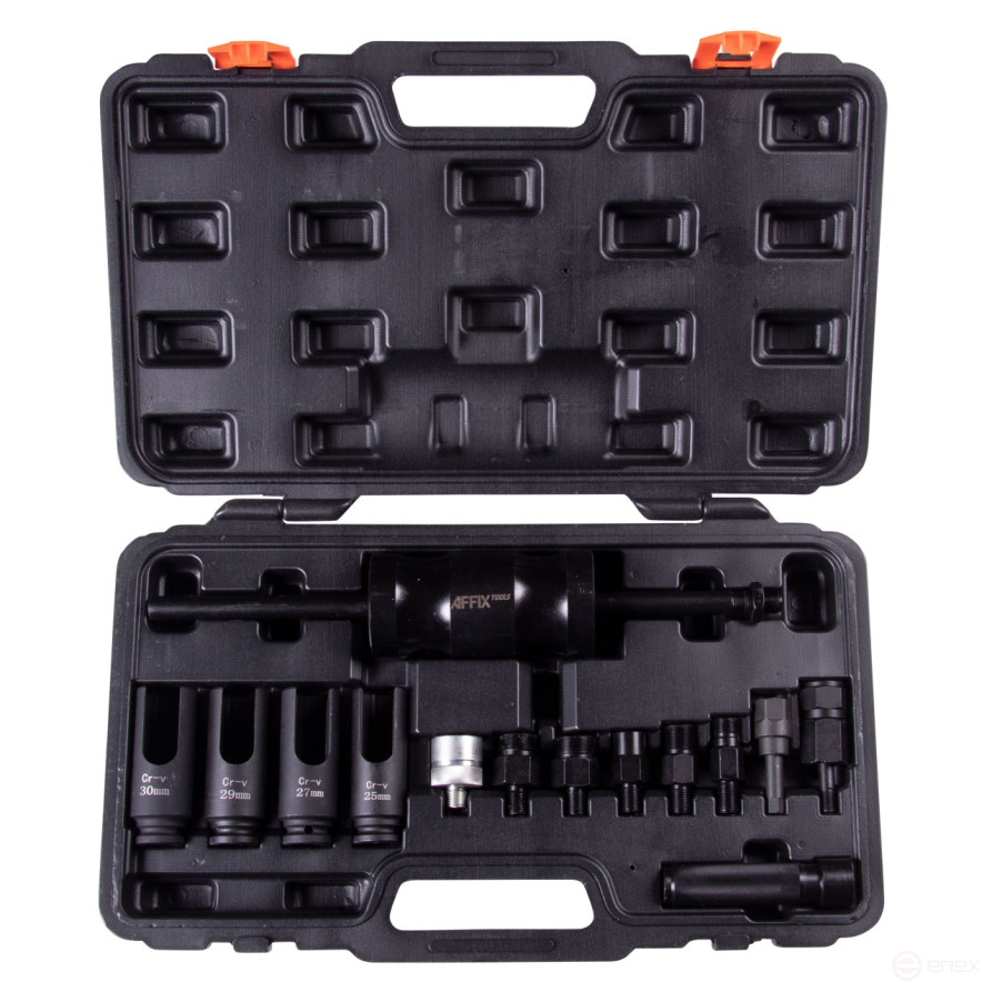 Diesel nozzle puller kit, case, 14 items AFFIX AF10351014C