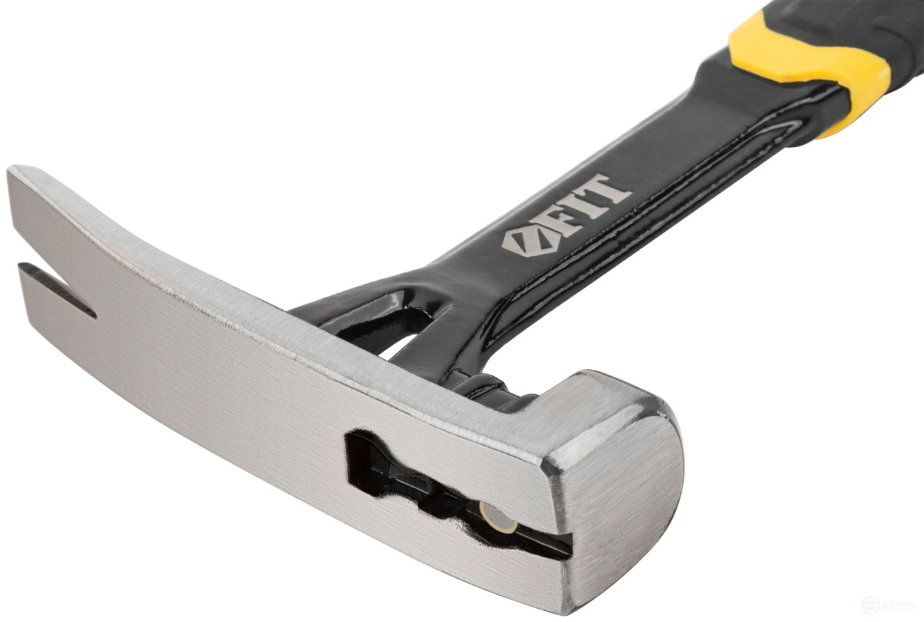 Молоток-гвоздодер, цельнометаллический Профи, 450 гр., демонтажные работы