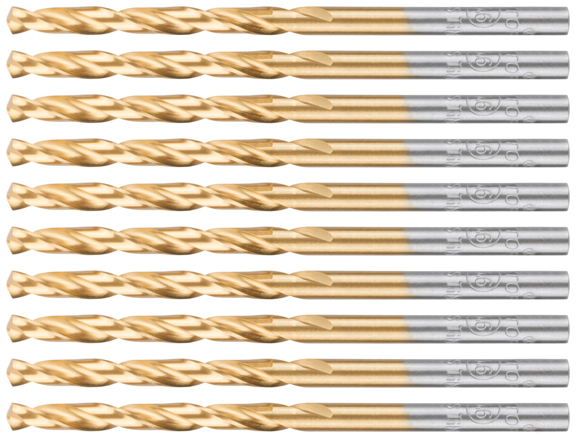 Сверло по металлу Cutop Profi с титановым покрытием, 3,6х70 мм (10 шт)