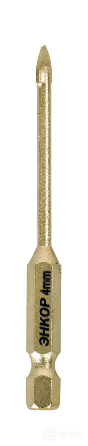 Сверло для стекла и керамики 4 мм с шестигранным хвостовиком