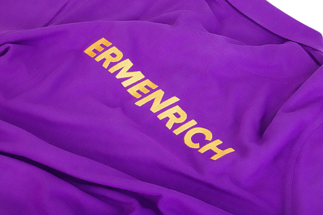 Фирменная футболка-поло Ermenrich, фиолетовая, размер XL