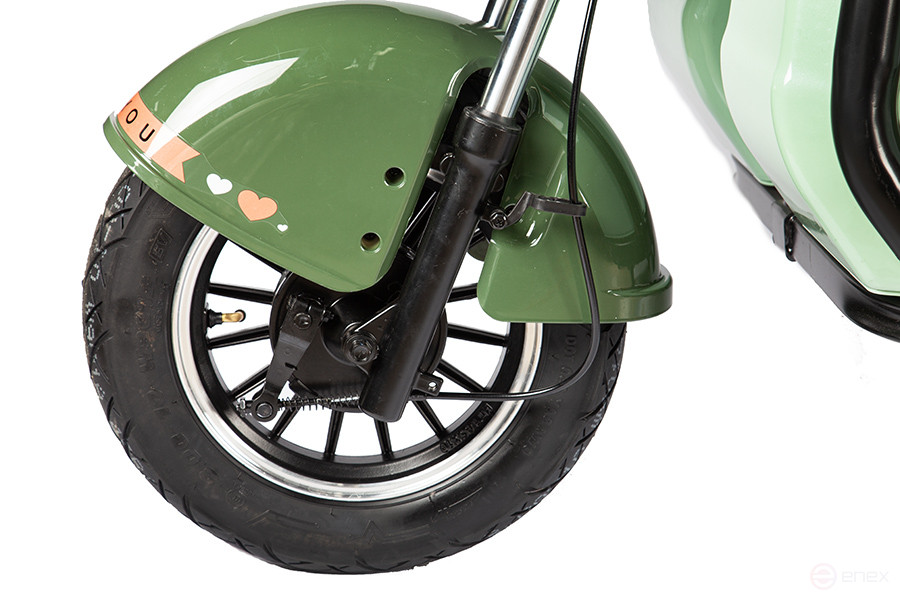 Electric tricycle Rutrike Gelbert Kang 48V/60V 800W, green