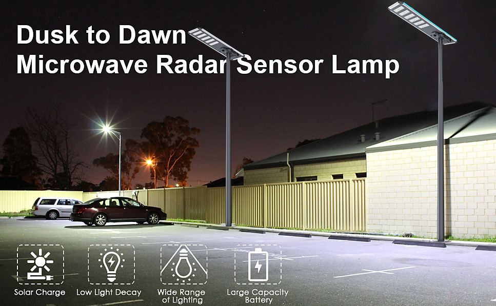 Уличный светодиодный светильник на солнечной батарее Mosvolt JX-SSL-AL4-90W