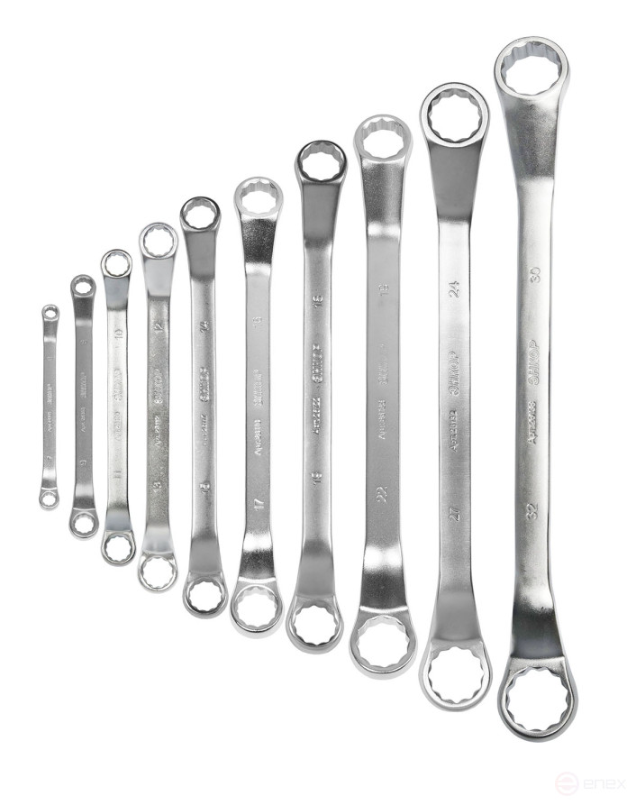 A set of ring cranked keys 10 pcs.