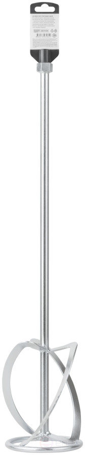 Миксер для тяжелых строительных смесей усиленный Профи, хвостовик М14, 120х590 мм, 04281