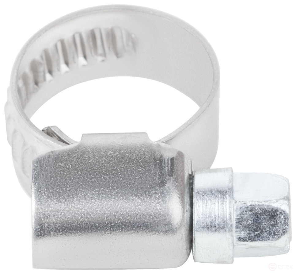 Хомут обжимной накатной, ширина 9 мм, нерж.сталь 9-14 мм