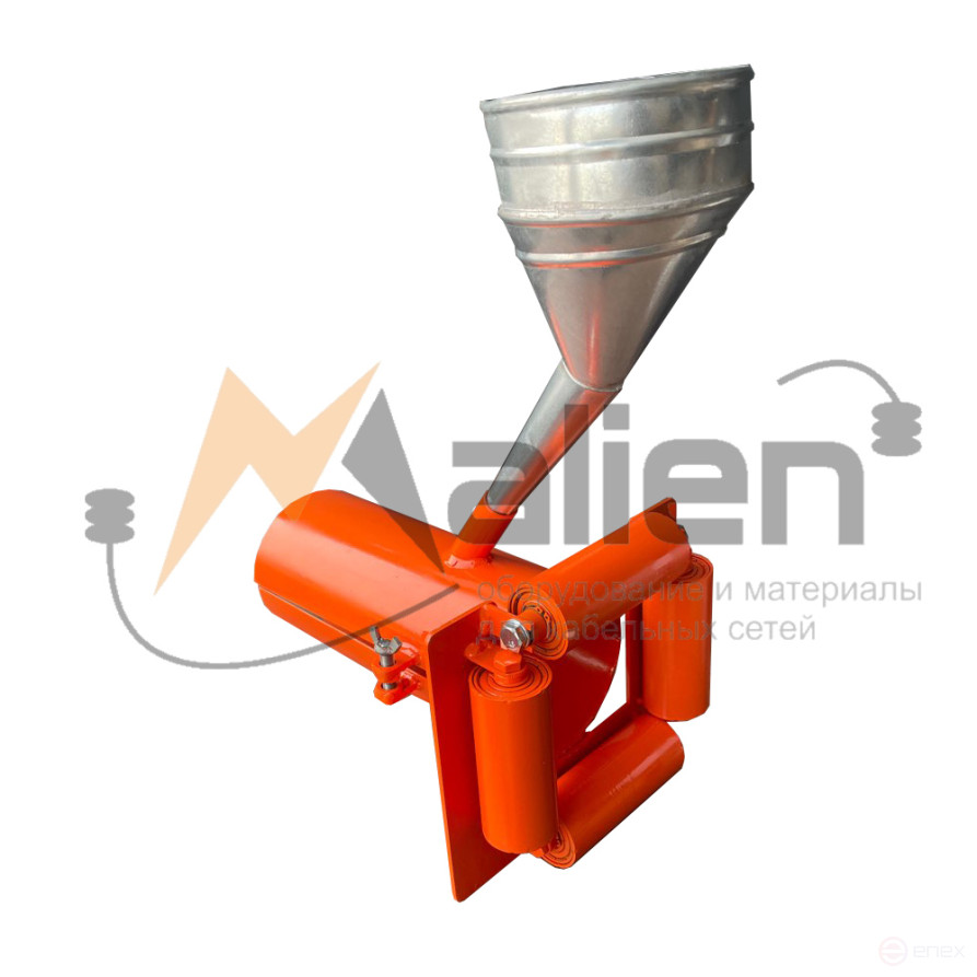 The cable roller for cable insertion into the VP 4-190M pipe for cable lubrication (pipe inner diameter 190-210 mm) is MALIEN