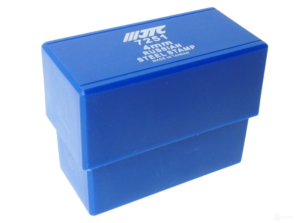 Cyrillic letter stamps 4mm (HRC 60+-2° DIN 1451) JTC