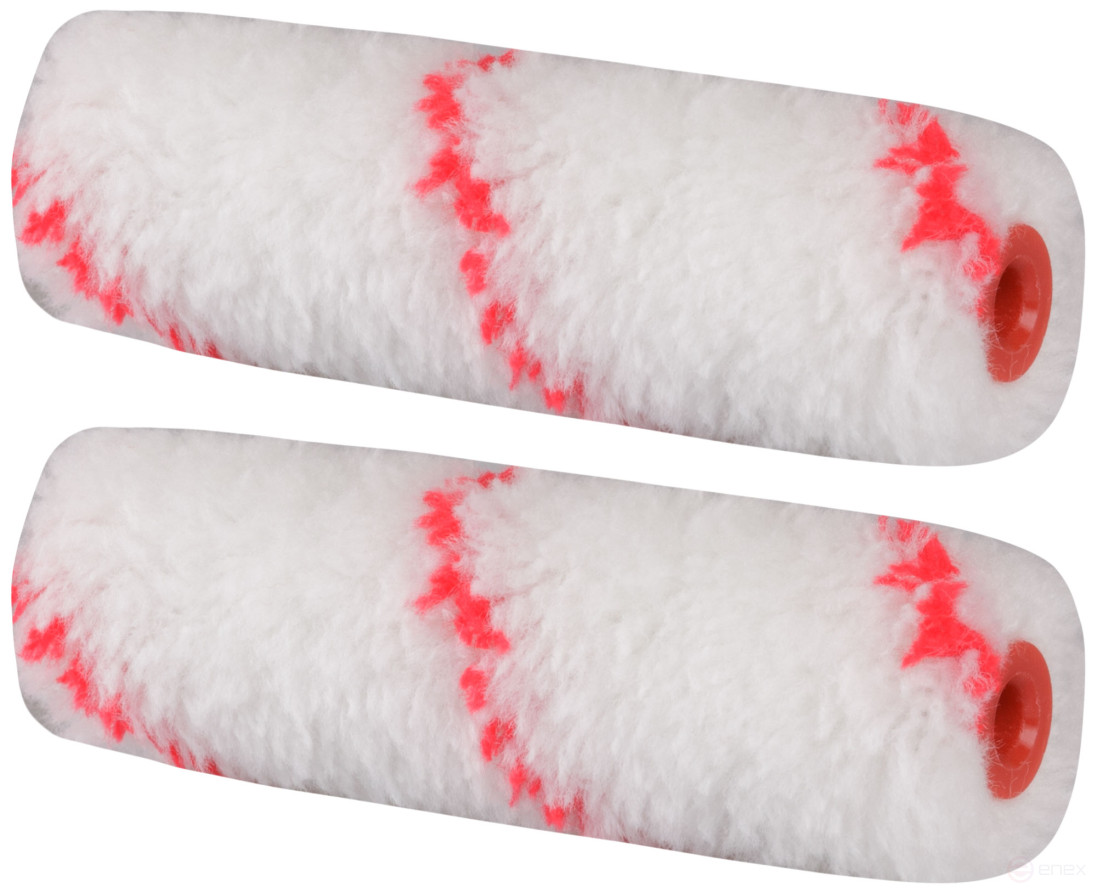 Валик, ядро 15 мм, полиакрил, ворс 11 мм, под 6 мм ручку, 2 шт. в упаковке, 60 мм