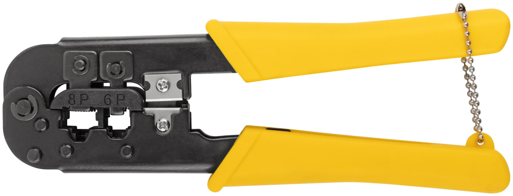 Кримпер для обжима разъемов RJ11, RJ12, RJ45, пластиковые ручки 190 мм