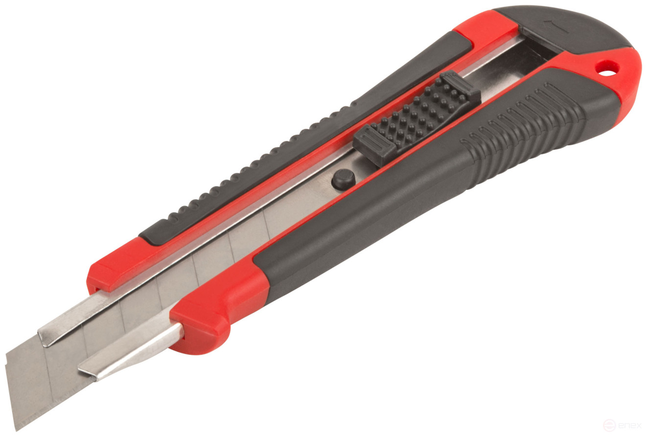 Technical knife "Trend" 18 mm reinforced, rubberized