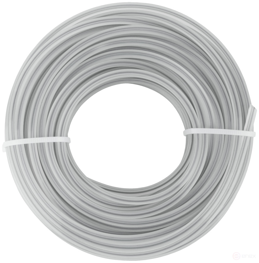 Fishing line for garden trimmers reinforced, polyamide core, "Square" 3.0 mm x 15 m