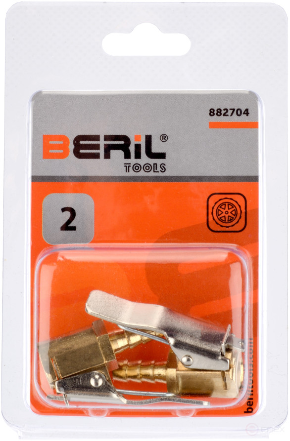 The pump nozzle is quick-release. metal-euro (2 pcs.blister) (BERIL)