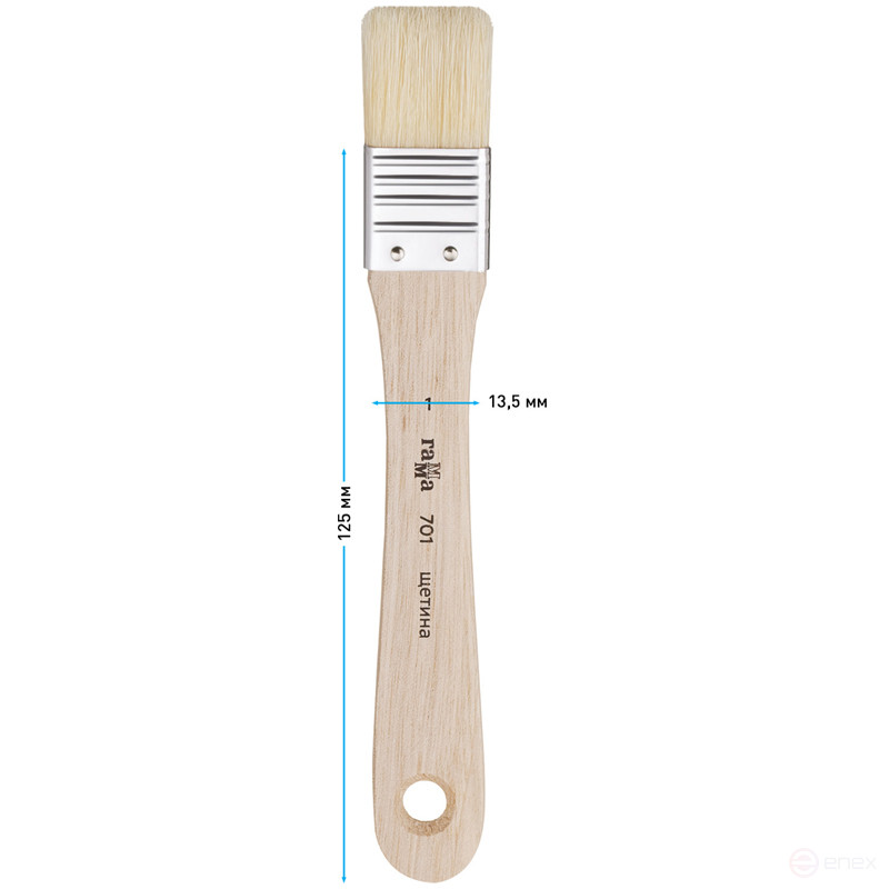 Кисть-флейц художественная Гамма, щетина, №1