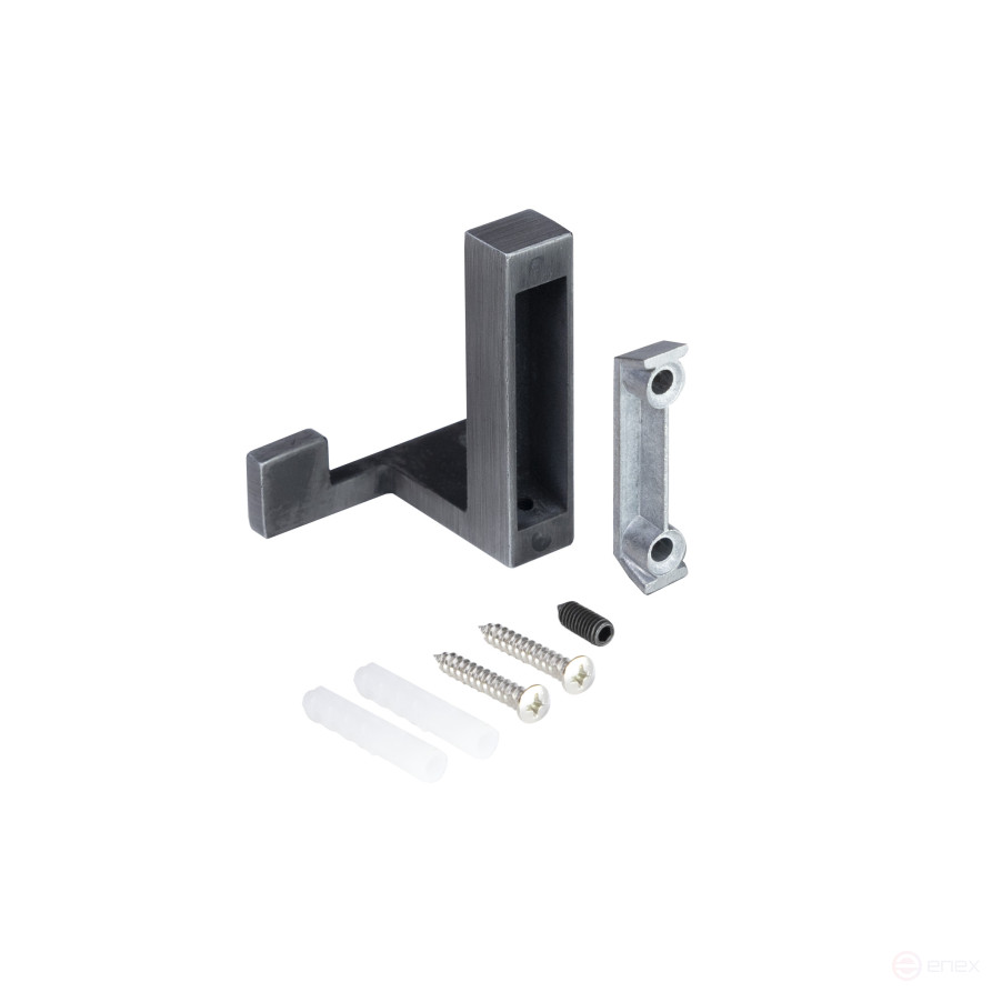 Hook meb. two-horn metal LEGGO polished titanium AKS