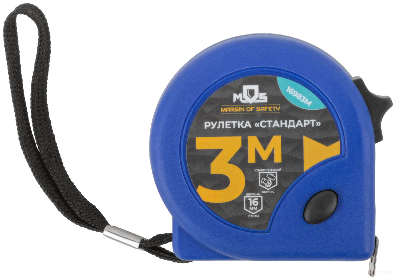 Tape measure "Standard" 3 m x 16 mm